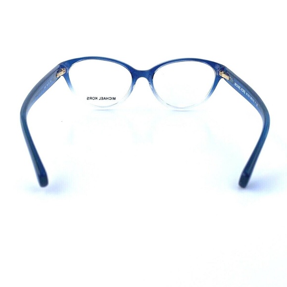 New Michael Kors Frames Blue Clear Acetate Eyeglasses Cat Eye MK8021 3122 50 mm - Picture 9 of 15